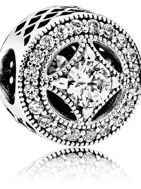 Genuine Retired PANDORA Vintage Allure Charm; 791970CZ